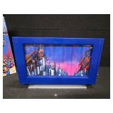 SUPERMAN Flat Screen Motion Lamp WITH BOX!! Functions perfectly!
