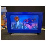 SUPERMAN Flat Screen Motion Lamp WITH BOX!! Functions perfectly!