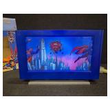 SUPERMAN Flat Screen Motion Lamp WITH BOX!! Functions perfectly!