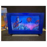 SUPERMAN Flat Screen Motion Lamp WITH BOX!! Functions perfectly!