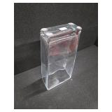 16"-Tall POLISH Taper-down Rectangular Glass Vase