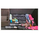 Tote full of 13 umbrellas