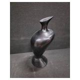 23" tall Mexican Black Pitcher-style Ceramic VASE