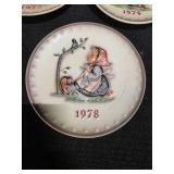 Five Vintage Hummel Plates. 