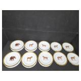 VALUABLE 16-Piece Royal Gallery Gold Buffet Salad Plate Set