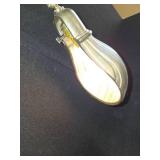 Vintage Patinated Brass Adjustable Height Pharmacy Floor Lamp