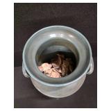 Vintage metal Milk Can decorated with an American Eagle Motif