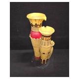 Decorative, multi-tiered set of large vases designed to look like a fountain - elaborate Candle Holder