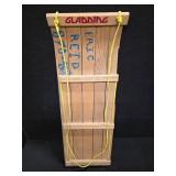 Gladding Wooden Toboggan Sled.