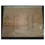 .22 LRHP (Long Rifle Hollow Point) Vintage Wooden Crate for storing Ammunition.