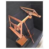 Antique / Vintage ALDEN LEE Double Music Stand with Bag.
