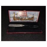 Vintage collectible Viking-inspired Konge Tinn Royal Pewter Fork