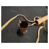 M&M Two RARE Vintage Antique Traditional Handcrafted Bamboo Blowdart Quivers