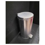 Stainless Steel CANWORKS Trash Can Lip of the basket is 23" high