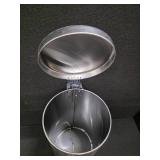 Stainless Steel CANWORKS Trash Can Lip of the basket is 23" high