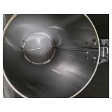 Stainless Steel CANWORKS Trash Can Lip of the basket is 23" high