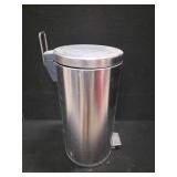Stainless Steel CANWORKS Trash Can Lip of the basket is 23" high