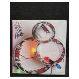 Deck The Halls Dinner Set Poinsettia & Holly w/Box TIENSHAN (Incomplete)