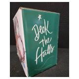 Deck The Halls Dinner Set Poinsettia & Holly w/Box TIENSHAN (Incomplete)