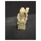 3 Antique Chinese Carvings, likely Soapstone, likely depicting the "Trio of Ancient Chinese Wise Men"