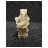 3 Antique Chinese Carvings, likely Soapstone, likely depicting the "Trio of Ancient Chinese Wise Men"