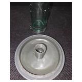 Very Cool Vintage Glass Bottle Hummingbird Feeder!