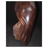 Maltese Falcon Hand-Carved Ironwood Eagle/Falcon 11 inches tall solid Hardwood