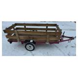 Lightweight 1200lb. Capacity HAULMASTER Foldable Utility Trailer