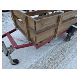 Lightweight 1200lb. Capacity HAULMASTER Foldable Utility Trailer