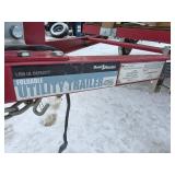 Lightweight 1200lb. Capacity HAULMASTER Foldable Utility Trailer