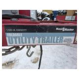 Lightweight 1200lb. Capacity HAULMASTER Foldable Utility Trailer