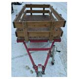 Lightweight 1200lb. Capacity HAULMASTER Foldable Utility Trailer