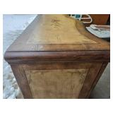 Seven Seas by Hooker Furniture Fruitwood Floral Decorated Chest Storage Cabinet