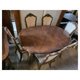 Antique Thomasville Hardwood Table and Chair Set