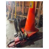 Chain Saw, Rubber Boots, Pylon