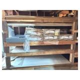 USG Ceiling Tile, Cement Board, Siding Insulation, Pegboard, Cedar Closet Sheets