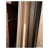 Oak Molding, Cherry Handrail, Pine Closet Rod