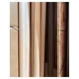 Oak Molding, Cherry Handrail, Pine Closet Rod