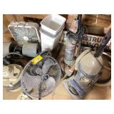 Misc vacuums, fans