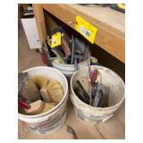 Trowels and brushes