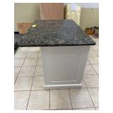 Kitchen Island With White Base and Cambria Quartz Countertop