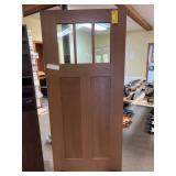 Bayer Built Wood Door With Clear Glass Panels