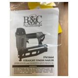 B&C Eagle FN1664 Straight Finish Nailer with Carrying Case and Manual