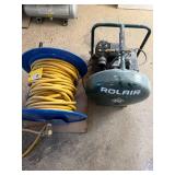 Rolair 2 HP Electric Air Compressor with Hose Reel