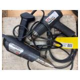 Two Heat Guns with Wooden Storage Box