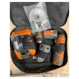 Ridgid JobMax 12V Lithium-Ion Power Handle Kit With Attachments