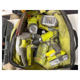 Ryobi Cordless Power Tool Set with Batteries and Accessories