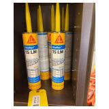 Storage Shelf with Henry 440 Adhesive and Sikaflex 15 LM Sealant