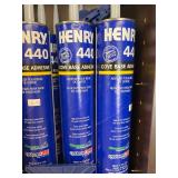 Storage Shelf with Henry 440 Adhesive and Sikaflex 15 LM Sealant