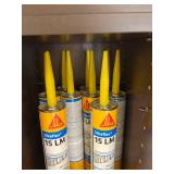 Storage Shelf with Henry 440 Adhesive and Sikaflex 15 LM Sealant